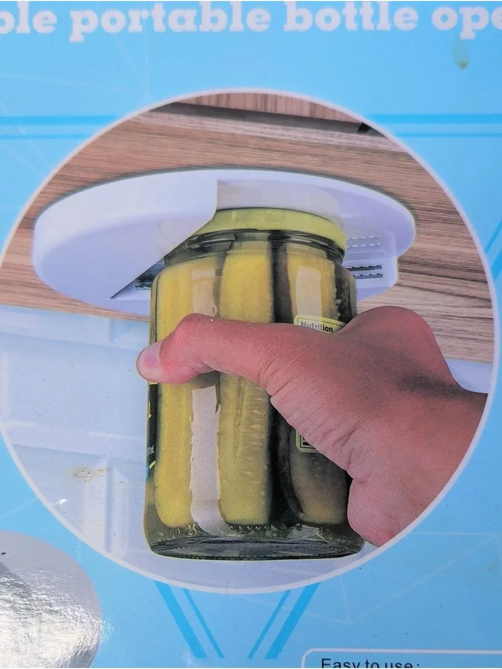 Jar Opener - Bottle Opener - Under Cabinet Jar, Lid‎ & Bottle Opener. New